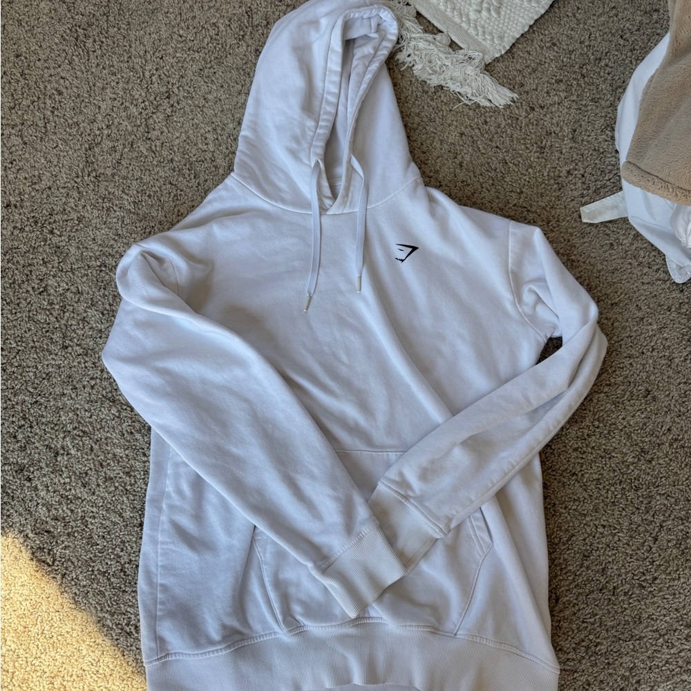 White Hoodie with Logo